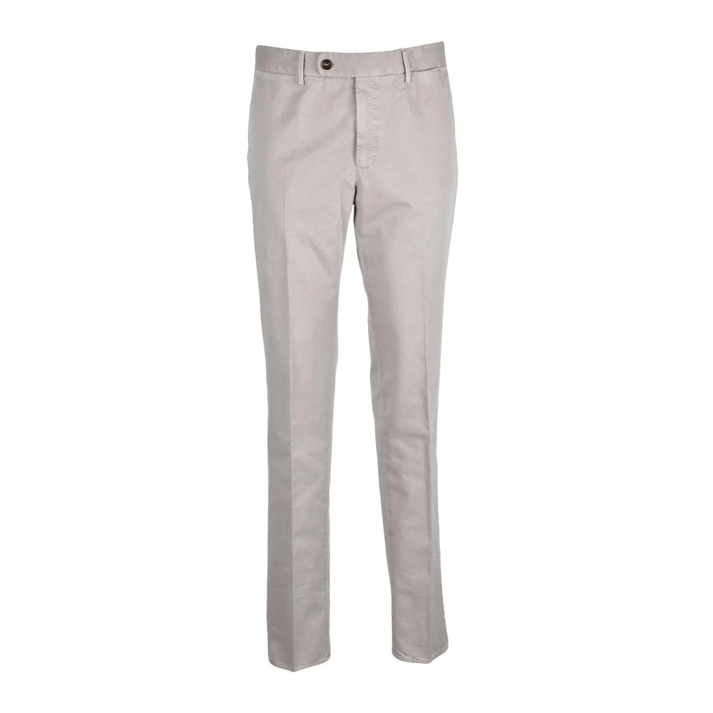 INCOTEX Incotex Classic Cotton Trousers - Beige